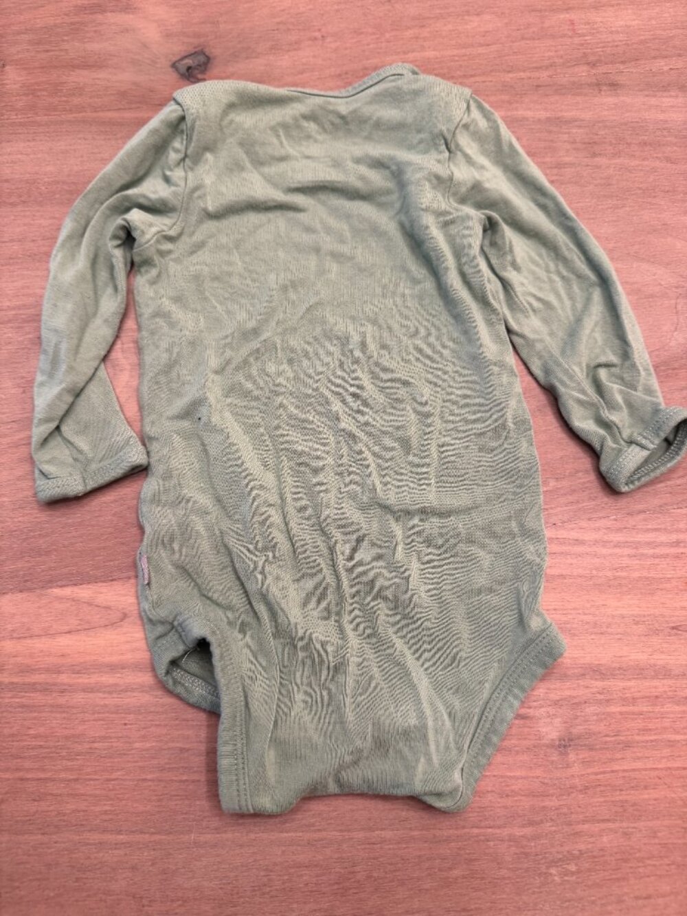 Kyte Baby Sage Green Long Sleeve Bamboo Bodysuit 3-6M - Picture 4 of 4